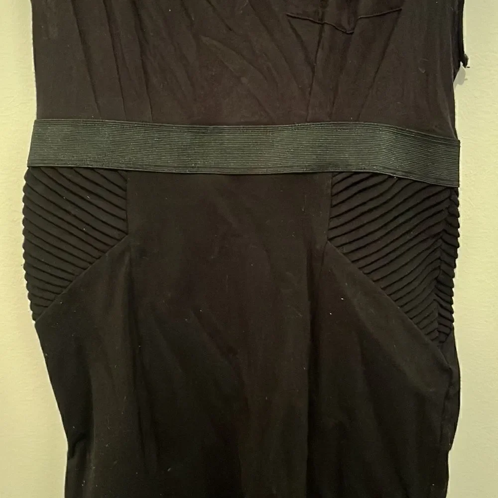 Free People size medium black t shirt dress with front pocket